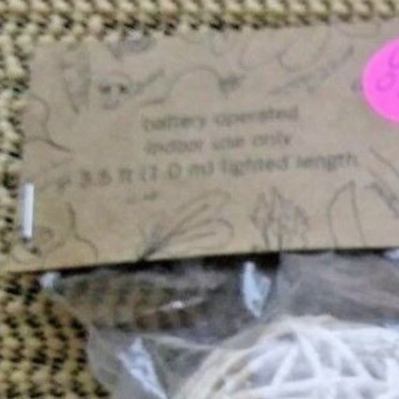 String Lights 8 Warm White LED 1 Set Battery NEW - Picture 3 of 5